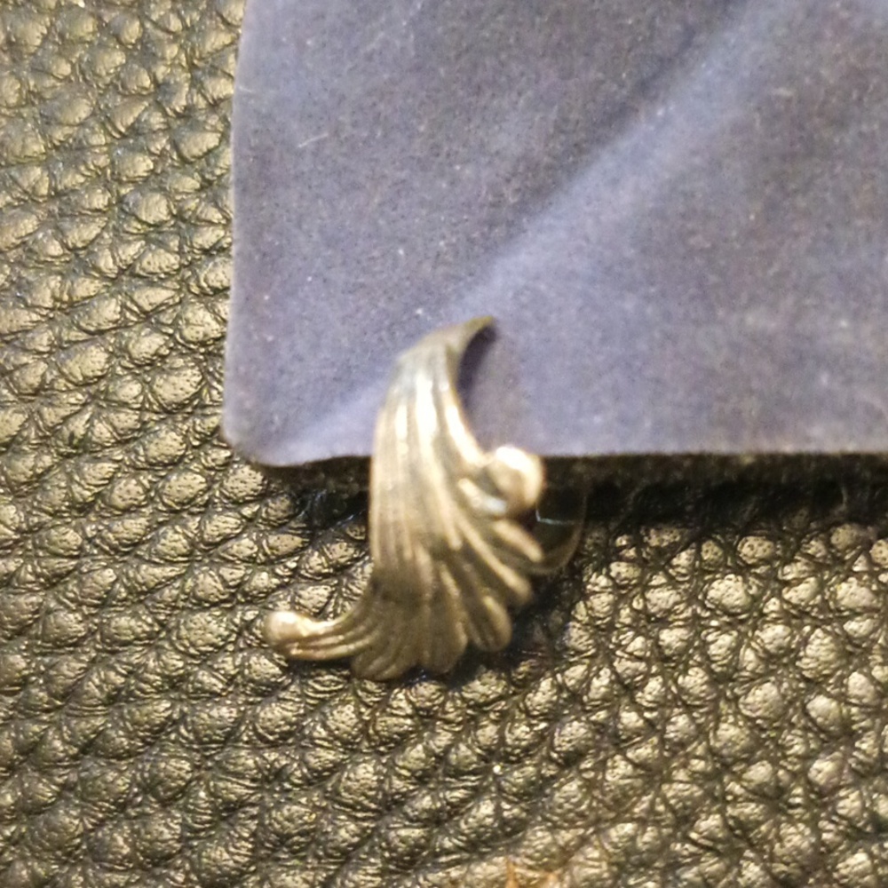 Sterling Silver Wing Earring Cuff Set